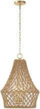 Uttermost® Macrame Brown/Gold 4-Light Pendant-0