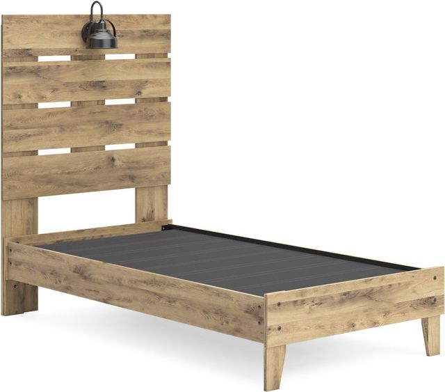 Signature Design by Ashley® Larstin Brown Twin Panel Bed-1