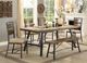 Furniture of America® Marybeth Weathered Gray Dining Table-3