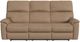 Flexsteel® Customizable Porter Leather Power Reclining Sofa with Console, Power Headrest and Lumbar-3