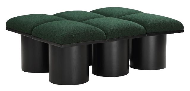 Meridian Furniture Pavilion 6-Piece Green/Black 47" Modular Bench Set-0