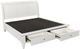 aspenhome® Cambridge White Queen Sleigh Storage Bed-1