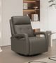BarcaLounger® Gilbert Lynn Smokey Gray Leather Power Swivel Glider Recliner-2