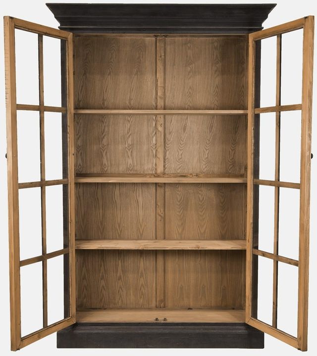 Nest Home Collections Ebony Black Library Cabinet-3