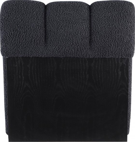 Meridian Furniture Swoon Black Faux Sheepskin Accent Chair-3