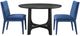 Bassett Mirror Brianne 2-Piece Navy Dining Chair-3