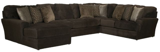 Jackson Furniture Mammoth 3-Piece Chocolate Left-Arm Facing Sectional and Chaise-0