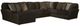 Jackson Furniture Mammoth 3-Piece Chocolate Left-Arm Facing Sectional and Chaise-0