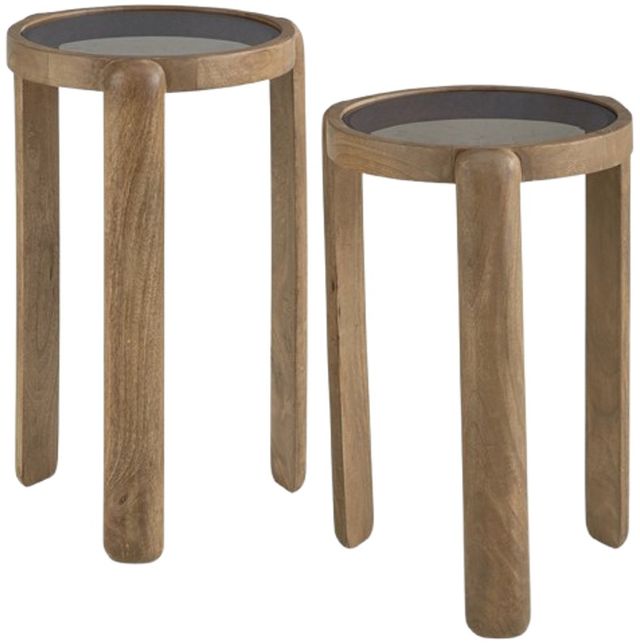 Signature Design by Ashley® Jossor 2-Piece Light Brown Accent Table Set-0