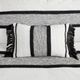 Olliix by INK+IVY Kai Black and White Cotton Oblong Pillow-1