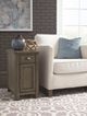 Null Furniture 2114 Cathedral Gray Chairside Cabinet-0