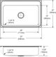 Elkay Lustertone® Classic Lustrous Satin 33" x 22" x 7-5/8" MR2-Hole Single Bowl Drop-In Sink-2