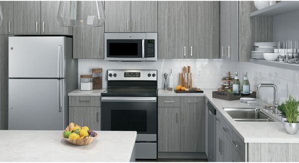 GE Over The Range Microwave GE 1.6 Cu. Ft. Stainless Steel Over The Range Microwave