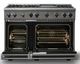 Viking® 7 Series 48" Damascus Gray Pro Style Liquid Propane Gas Range with 12" Reversible Griddle-1
