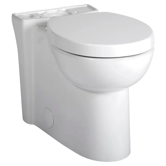 American Standard Studio® White Skirted Chair Height Round Front Bowl with Seat-1