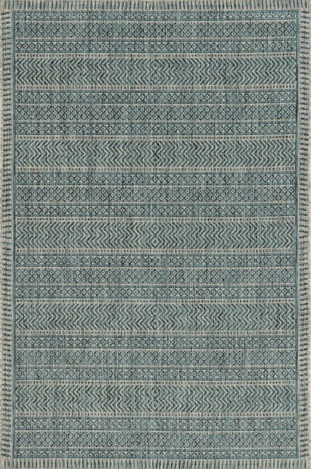 KAS Rugs Provo 5755 Teal Horizon 5'x8' Area Rug-0