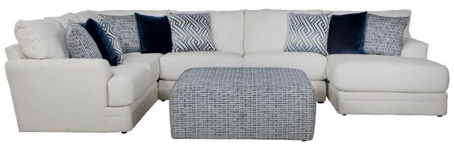 Jackson Furniture Polaris 4-Piece Off-White Right Side Facing U-Shape Chaise Sectional-3