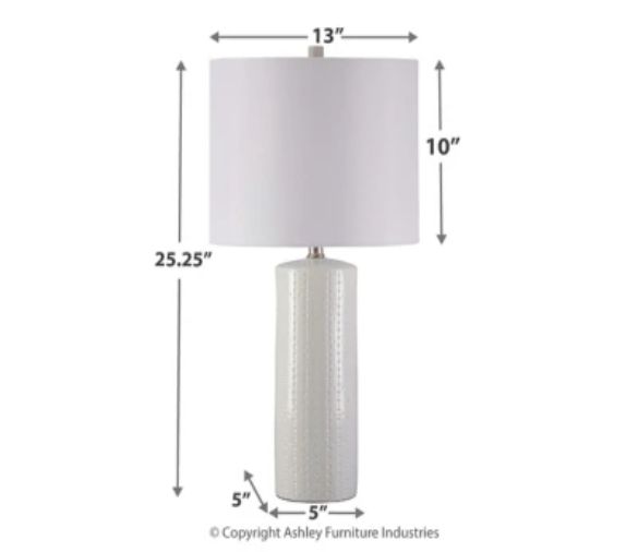 Signature Design by Ashley® Steuben White Table Lamp-2