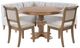 Powell® Auden 4-Piece Light Gray/Natural Dining Table Set-0