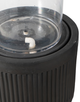 A & B Home Black/Clear Ribbed Fountain-2