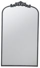 A & B Home Ornate Black Arched Mirror -0