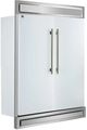 FORNO® Maderno Series Alta Qualita 60" 27.2 Cu. Ft.  Antique Brass/ White Built In Convertible Side-by-Side Refrigerator-3