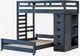 Elements International Cali Kids Grey Twin Loft Bookcase Bed -0