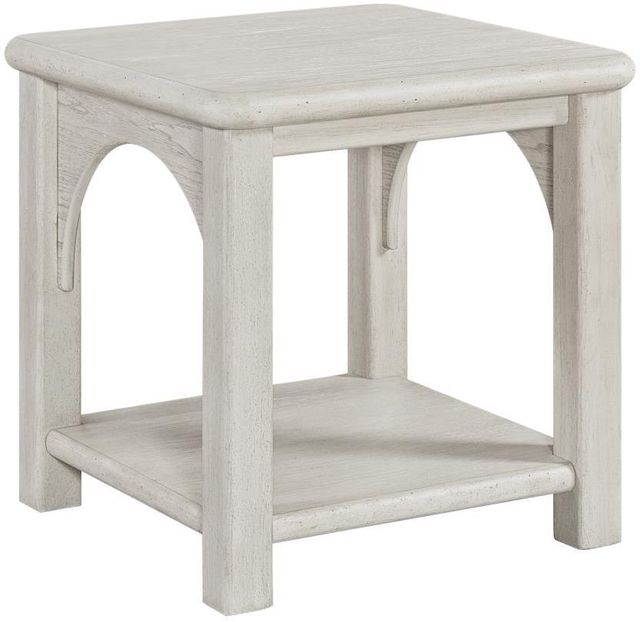 Bernards Opal White End Table-0