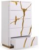 VIG Furniture Modrest Aspen Gold/White Chest-2