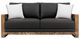 International Furniture Direct Ancora Brown/Stained Brown Upholstered Loveseat-1