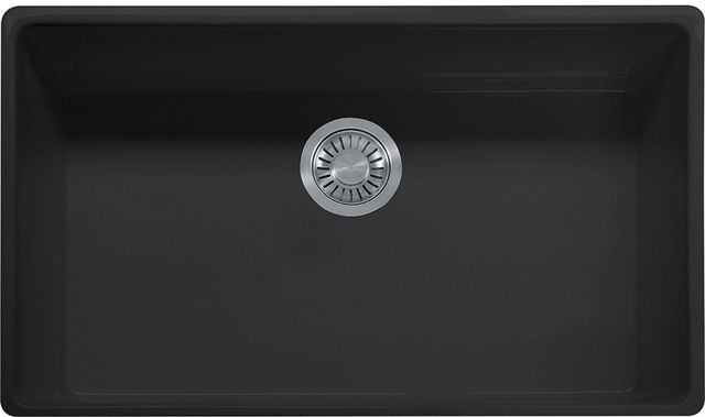 Franke Farm House Matte Black Fireclay Apron Front Sink-0