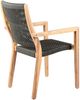 Armen Living Madsen Outdoor Charcoal Dining Chairs-3