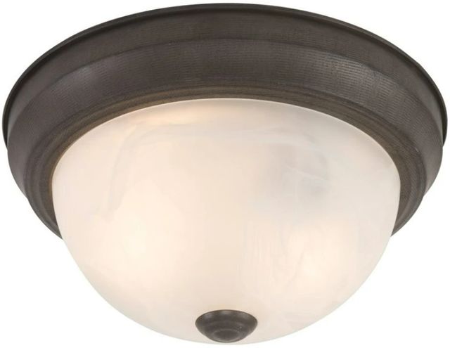 YHD Dark Brown 2-Light Flush Mount Lighting-0