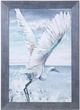 StyleCraft Great Egret Flying Dark Gray/Light Blue/White Wall Art-0