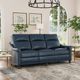 Flexsteel® Elizabeth Sea Leather Power Reclining Sofa with Power Headrest-1