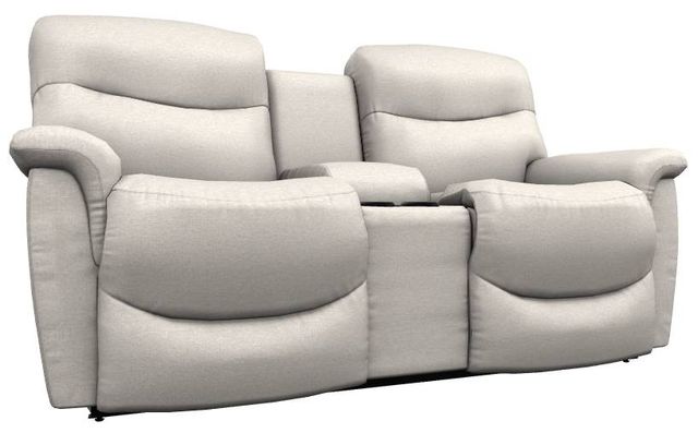 La-Z-Boy® James Oyster Power Reclining Loveseat with Console, Headrest, and Lumbar-0