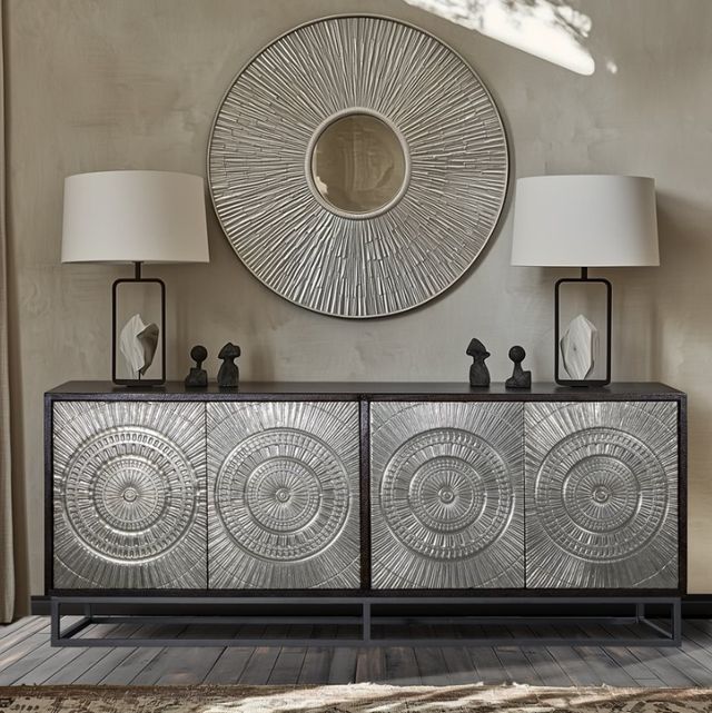YHD Theia Black/Silver Large Cabinet-1