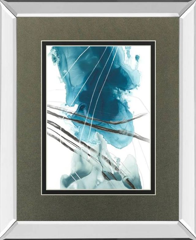 Classy Art Bella Indigo II by June Erica Vess Mirrored Frame Wall Art-0