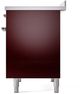 Ilve® Nostalgie II Series 40" Burgundy Pro Style Induction Range-4