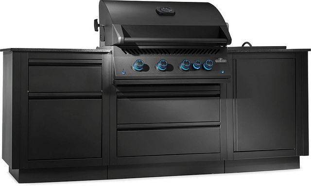 Napoleon OASIS® 301 700 Series 32" Matte Black Built-In Natural Gas Outdoor Kitchen Kit-1