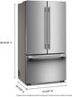 KitchenAid® 36" 24.3 Cu. Ft. PrintShield Stainless Steel Counter Depth French Door Refrigerator with Interior Dispense-4