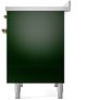 Ilve® Nostalgie II Series 40" Emerald Green Pro Style Induction Range-4
