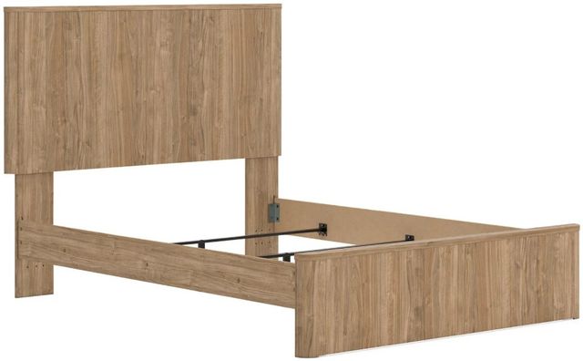 Signature Design by Ashley® Dovander Warm Natural Brown Queen Panel Bed-3
