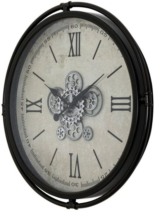 YHD Industrial Bronze Roman Gear Clock-2