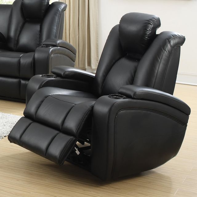 Coaster® Delange Black Power Recliner-4