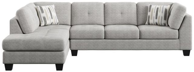 Emerald Home Myles 2-Piece Gray Sectional and Chaise-3