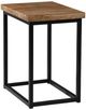 Jofran Inc. Ames Natural Chairside Table with Black Base-0
