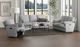 Emerald Home Albus Speckled Gray Power Reclining Loveseat with Console-2
