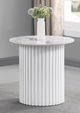 Coaster® Rowena White Faux End Table-2