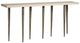Universal Explore Home™ Avaline White Lowry Console Table with Nickel Base-0